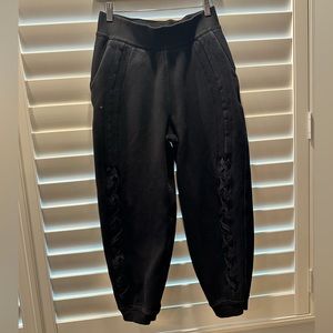 Lululemon Scuba Oversized Braided Detail Joggers (special edition) — black